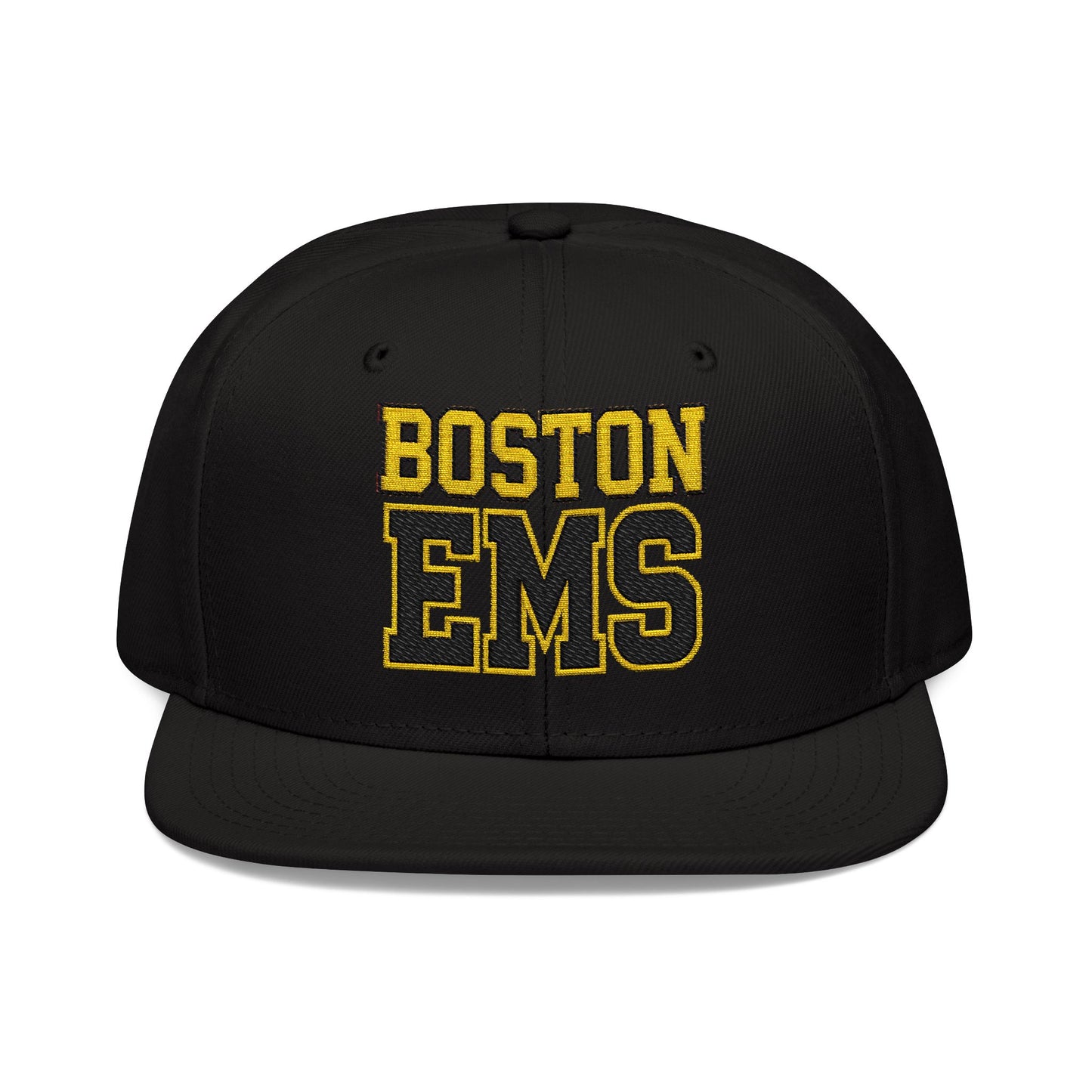 Boston EMS Bruins Snapback Black (Embroidery)