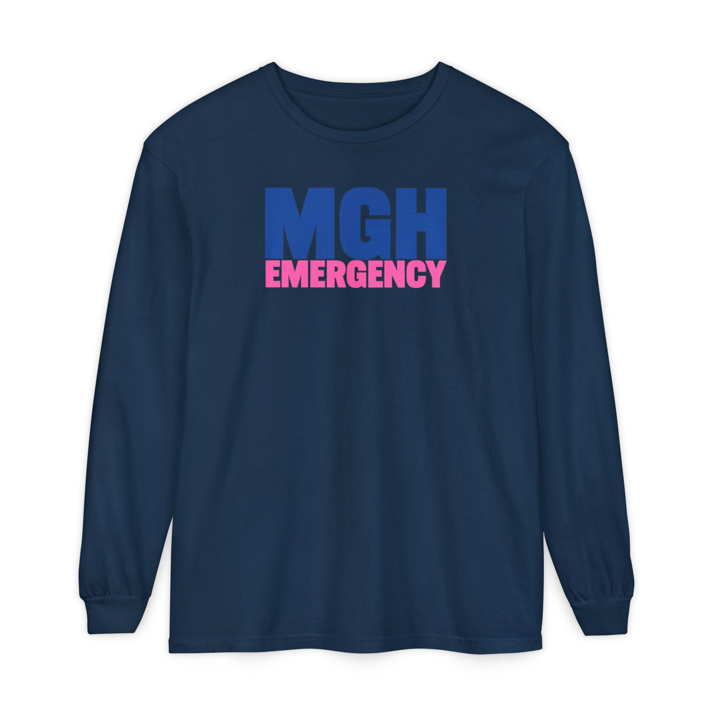 MGH BREAST CANCER AWARENESS CREWNECK LONG SLEEVE TEE