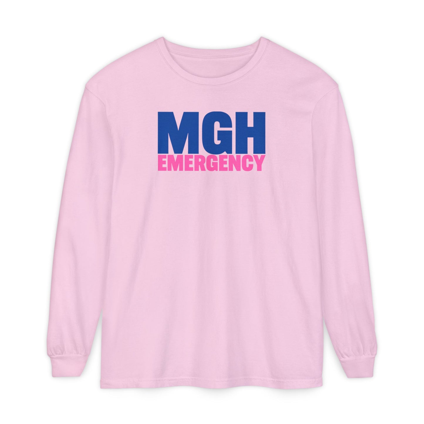 MGH BREAST CANCER AWARENESS CREWNECK LONG SLEEVE TEE