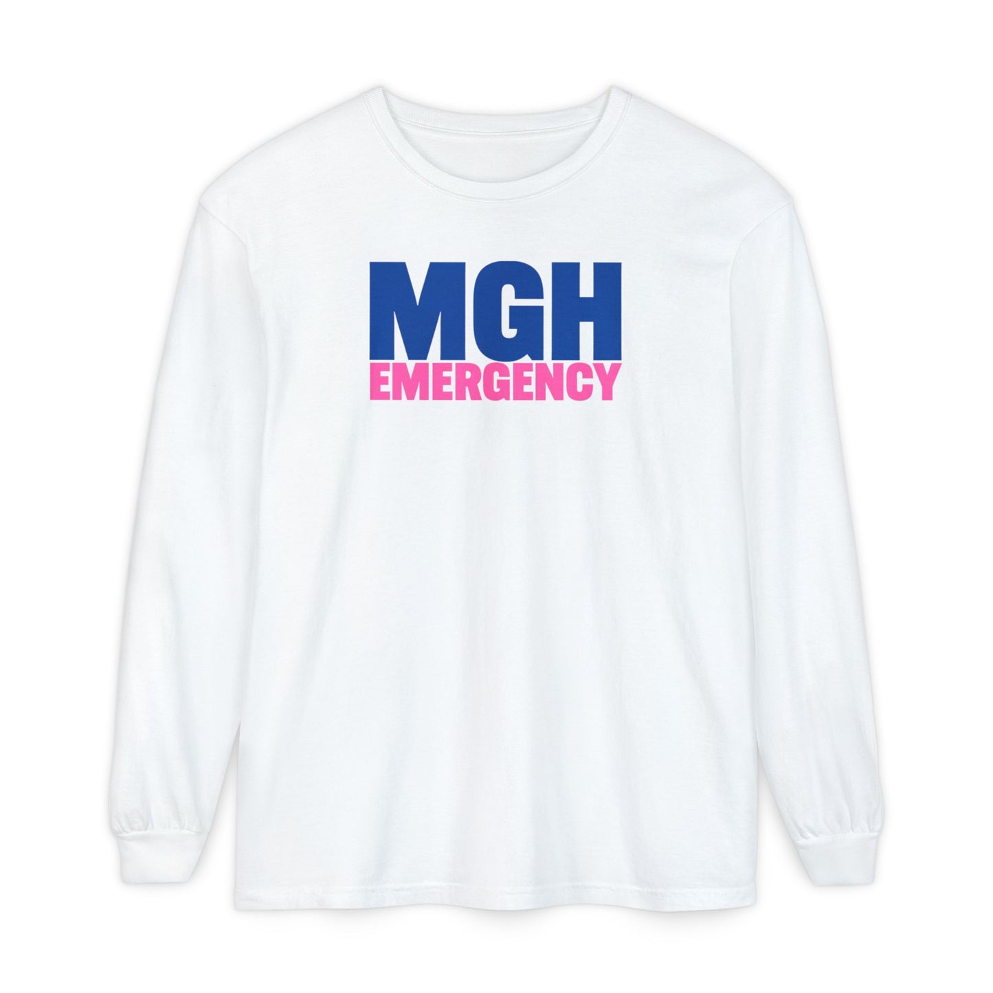 MGH BREAST CANCER AWARENESS CREWNECK LONG SLEEVE TEE