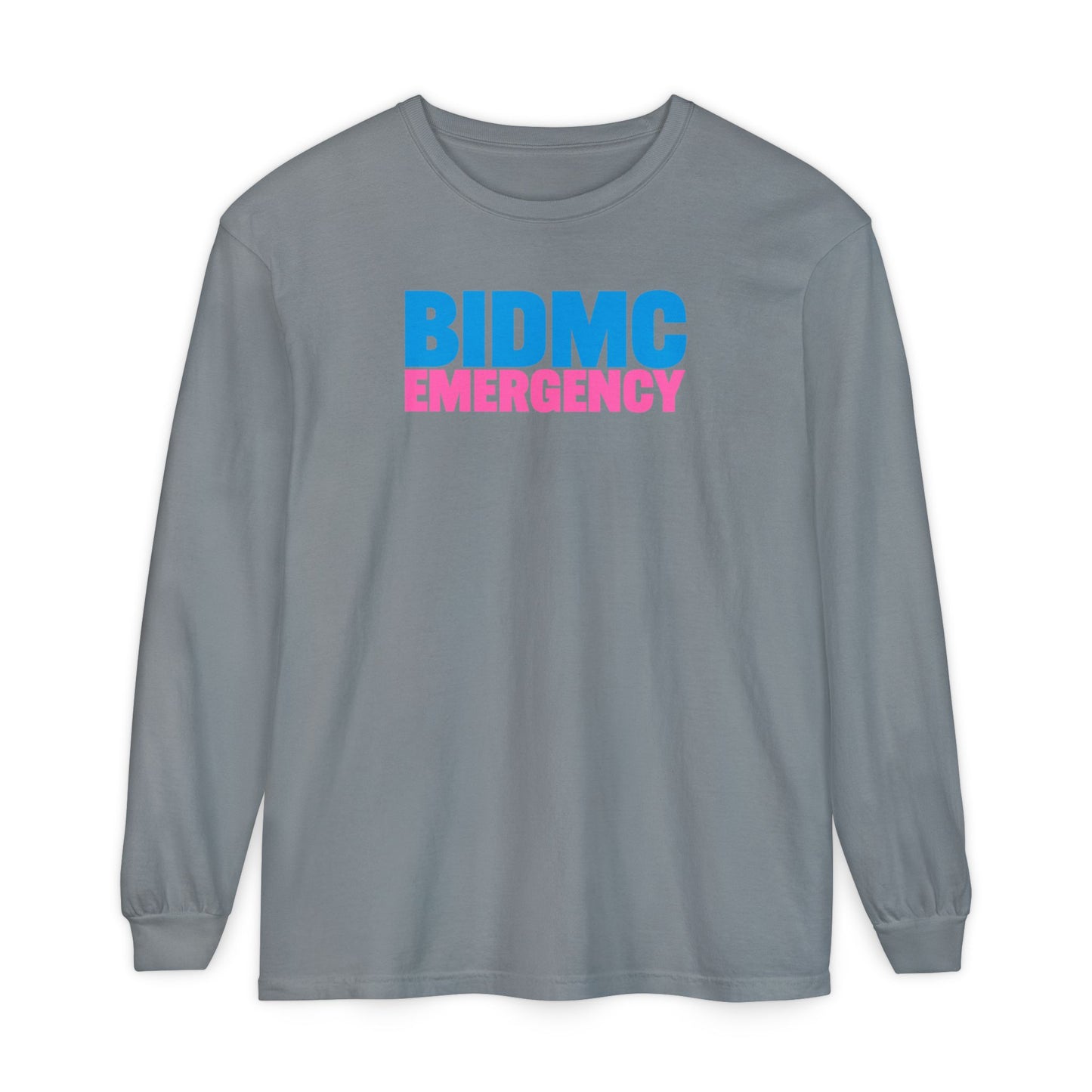 BIDMC EMERGENCY BREAST CANCER AWARENESS CREWNECK LONG SLEEVE TEE