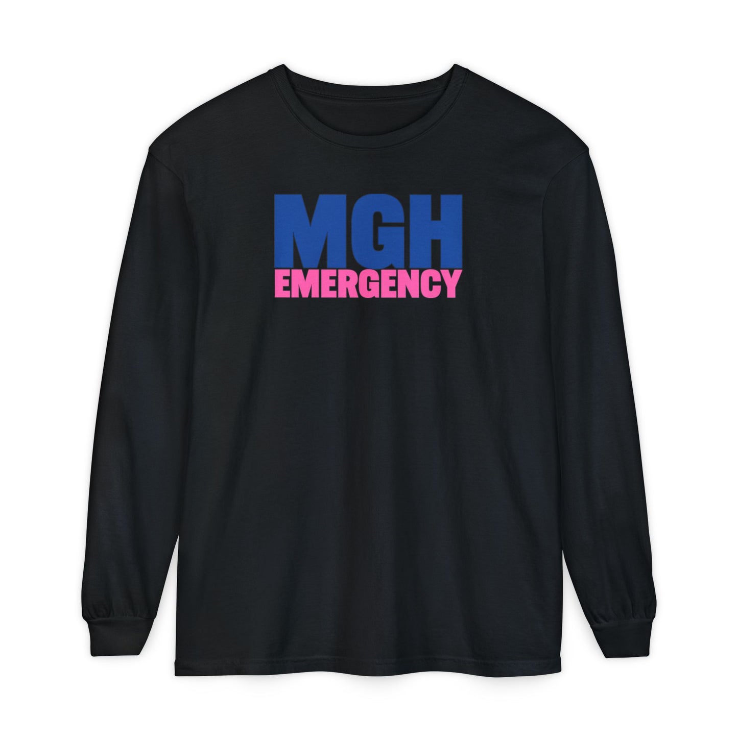 MGH BREAST CANCER AWARENESS CREWNECK LONG SLEEVE TEE