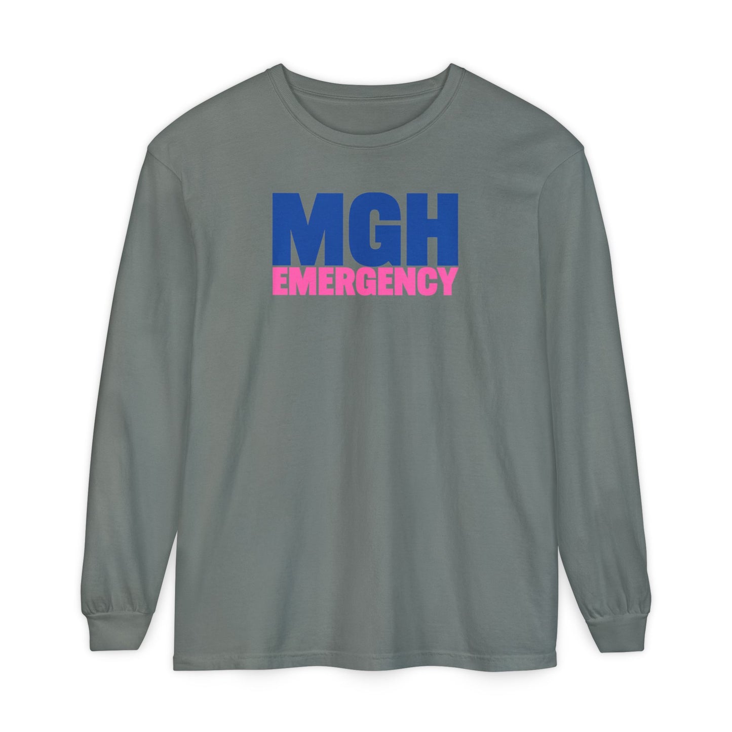 MGH BREAST CANCER AWARENESS CREWNECK LONG SLEEVE TEE