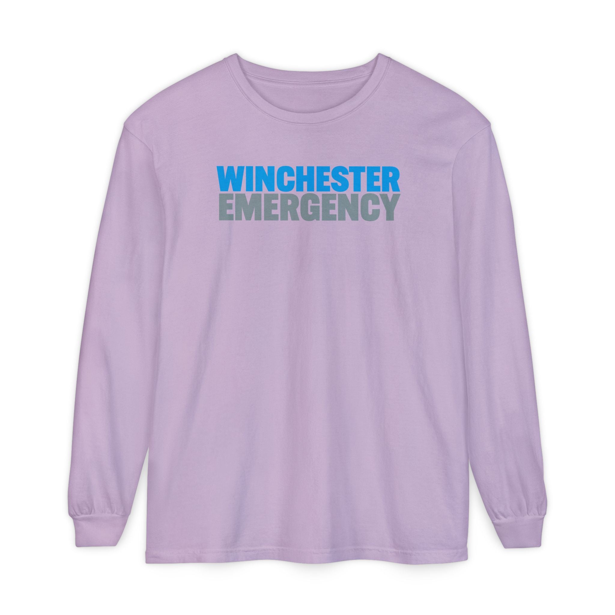 Winchester Emergency Comfort Colors Crewneck Long Sleeve T-Shirt