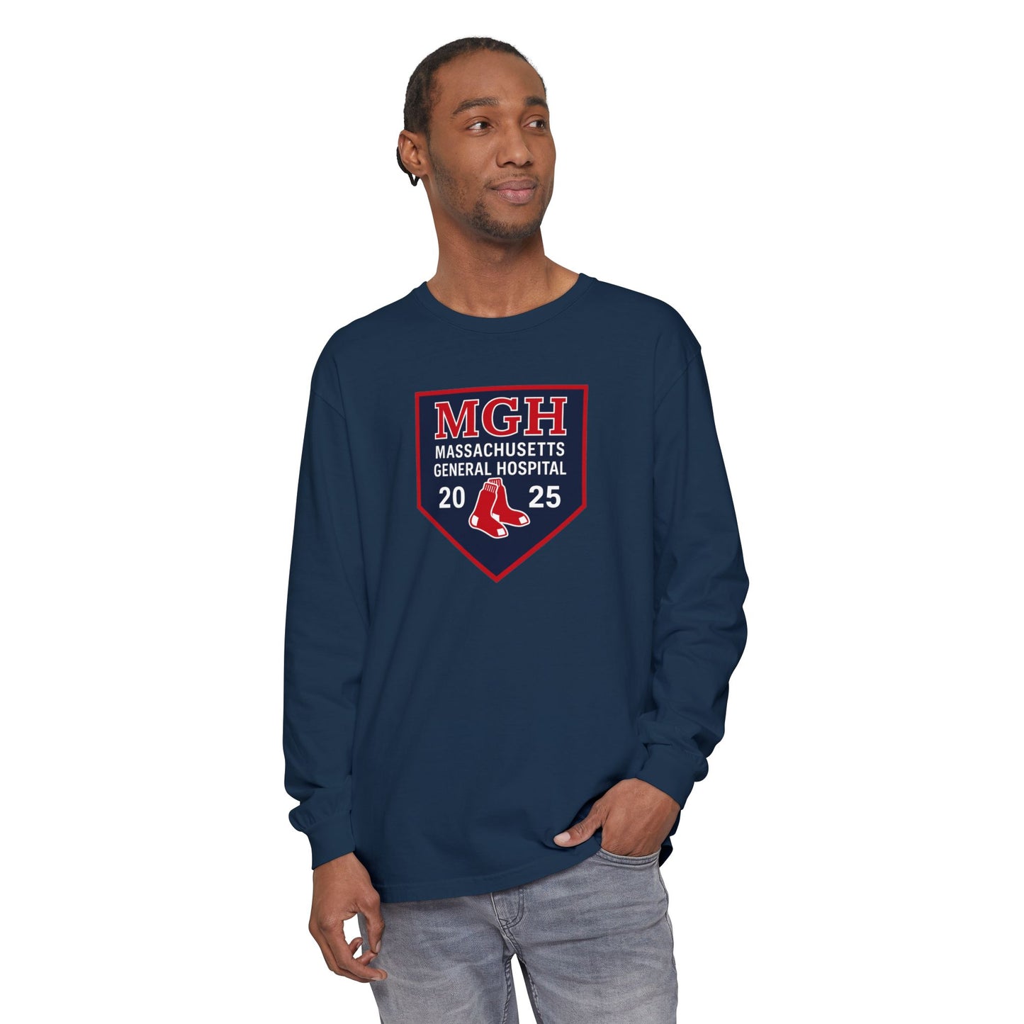 MGH Emergency Department Long Sleeve Tee – 2025 Red Sox Edition