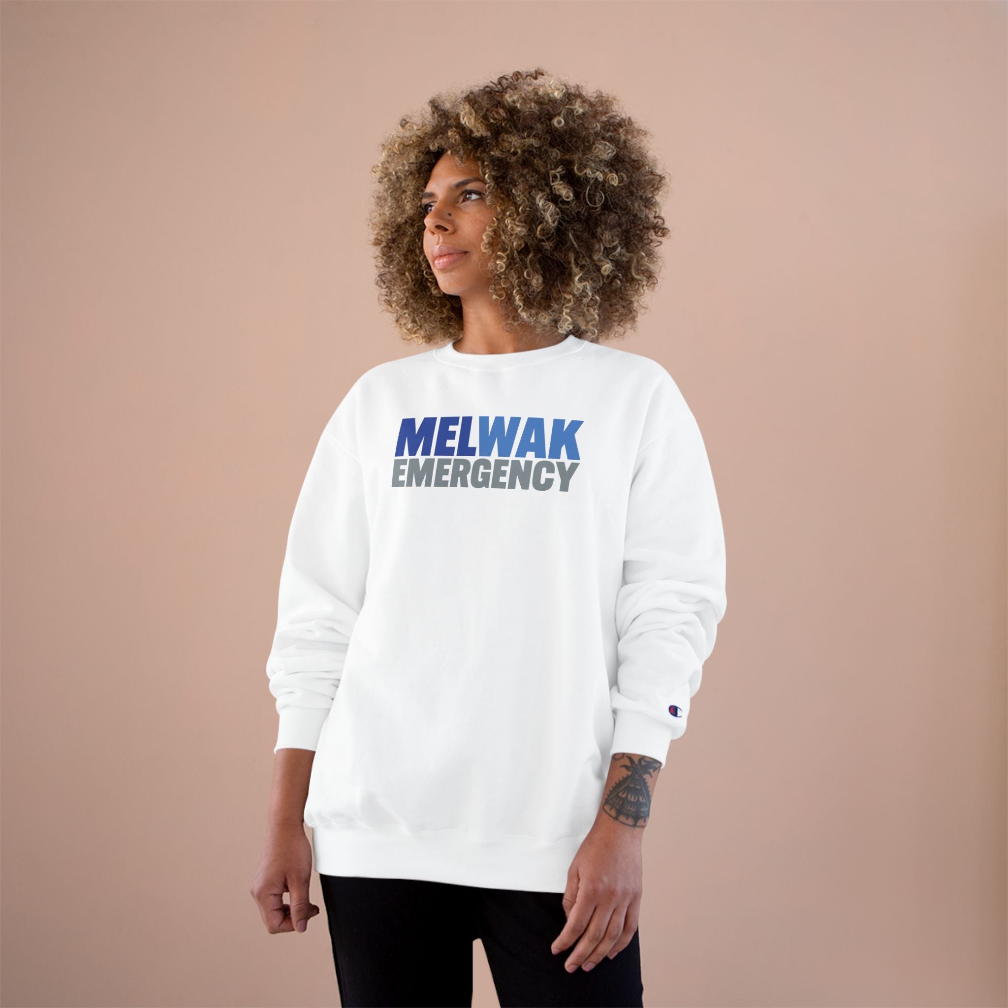 MELWAK Emergency Champion Crewneck Sweatshirt