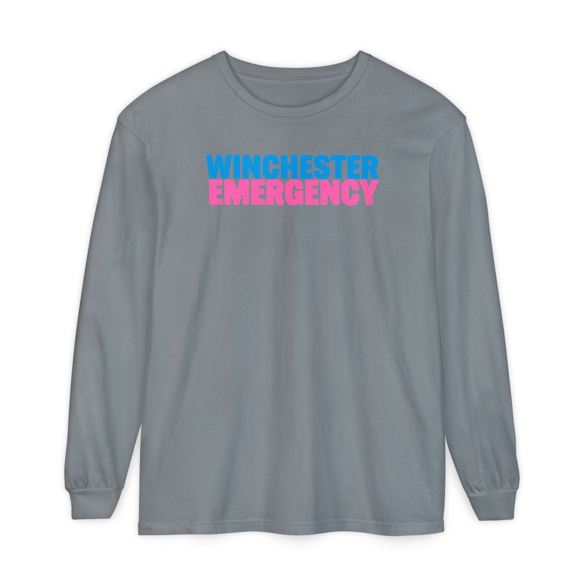 Winchester Emergency Pink Crewneck Long Sleeve T-Shirt