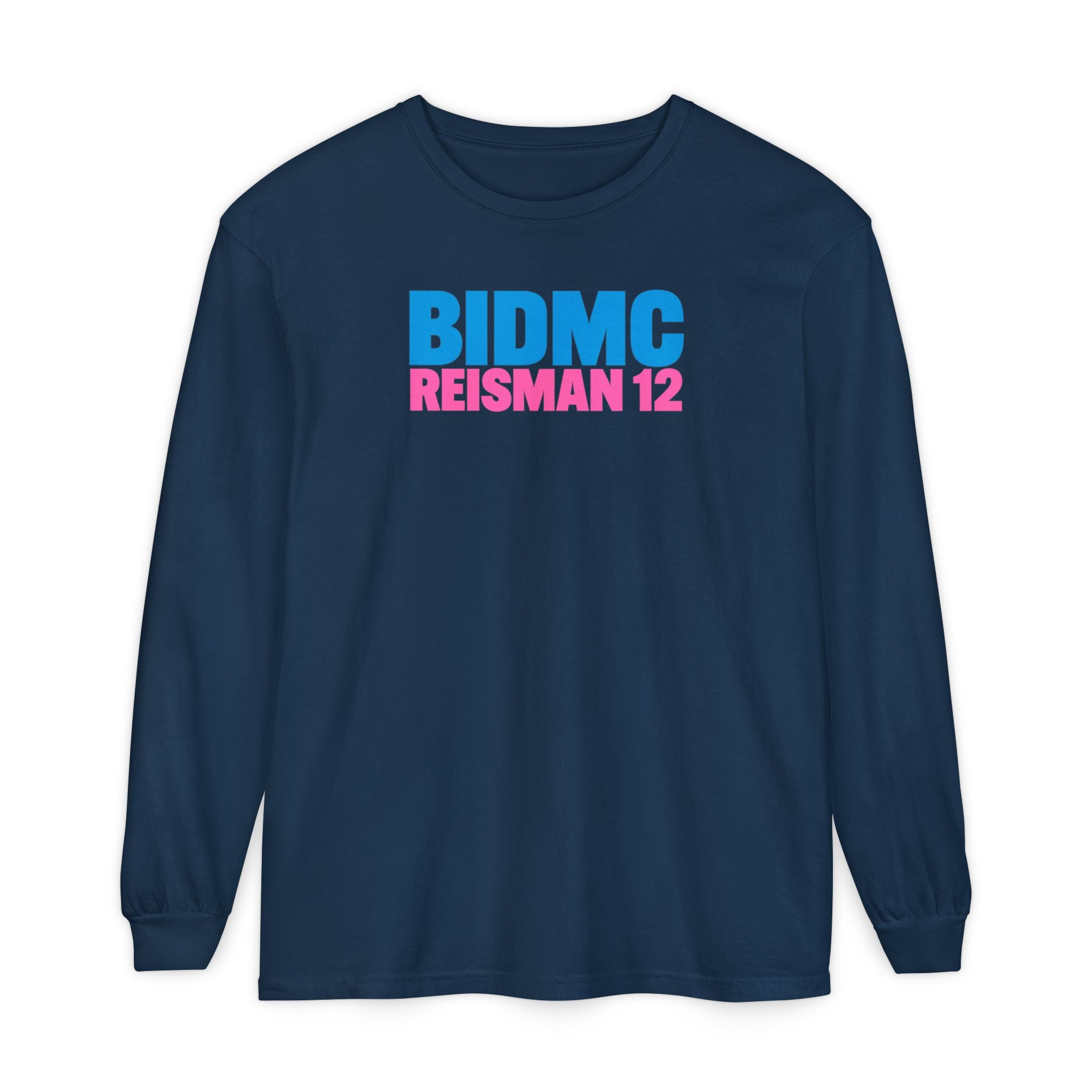 BIDMC REISMAN 12 Pink CREWNECK LONG SLEEVE TEE