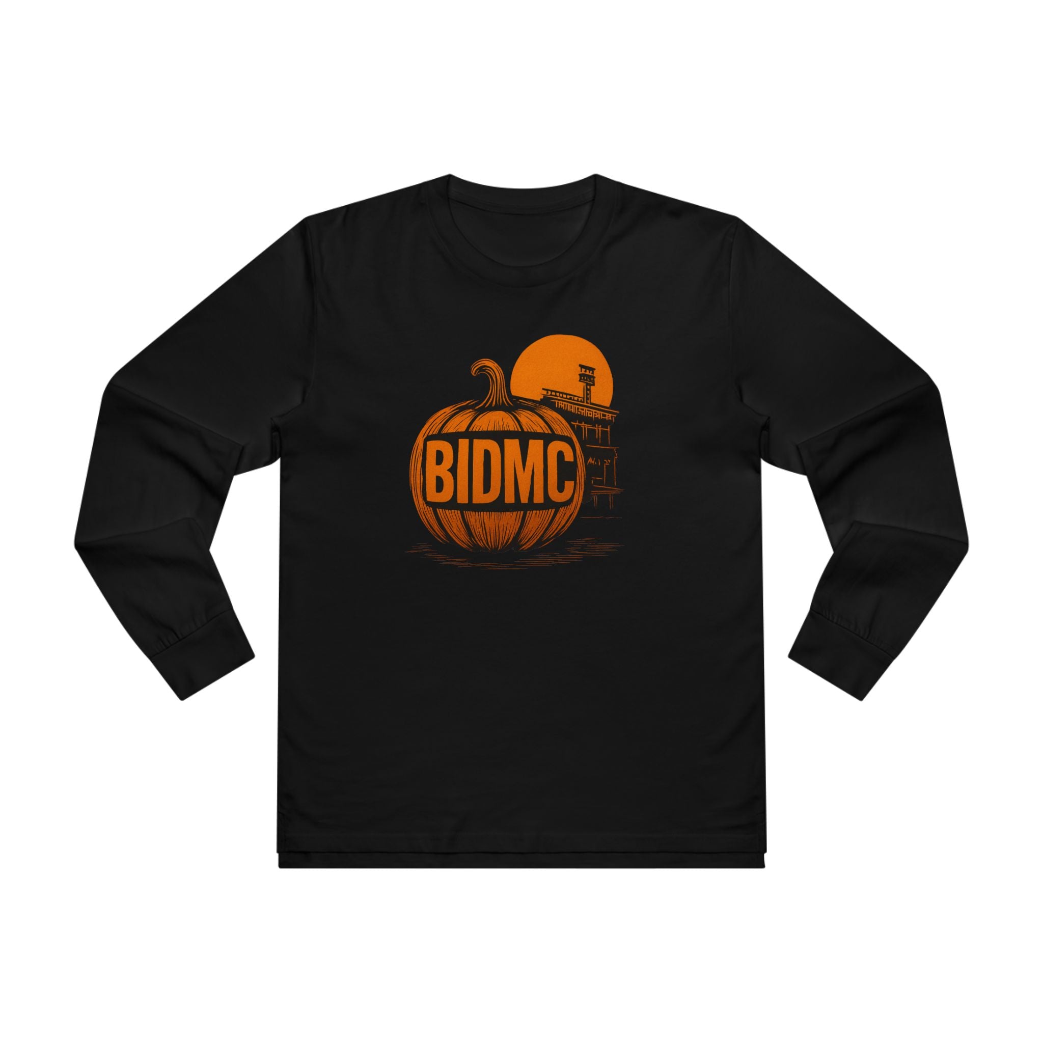 BIDMC Pumpkin Halloween Long Sleeve Tee – Premium AS Colour 5029