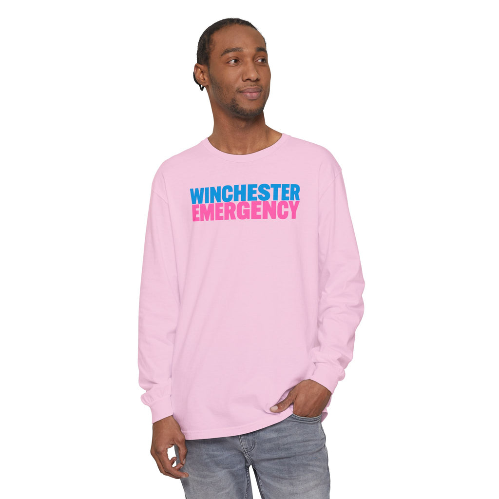 Winchester Emergency Pink Crewneck Long Sleeve T-Shirt