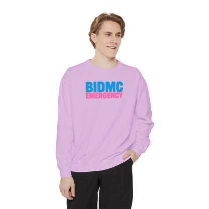 BIDMC Emergency Pink Comfort Colors Crewneck Sweatshirt