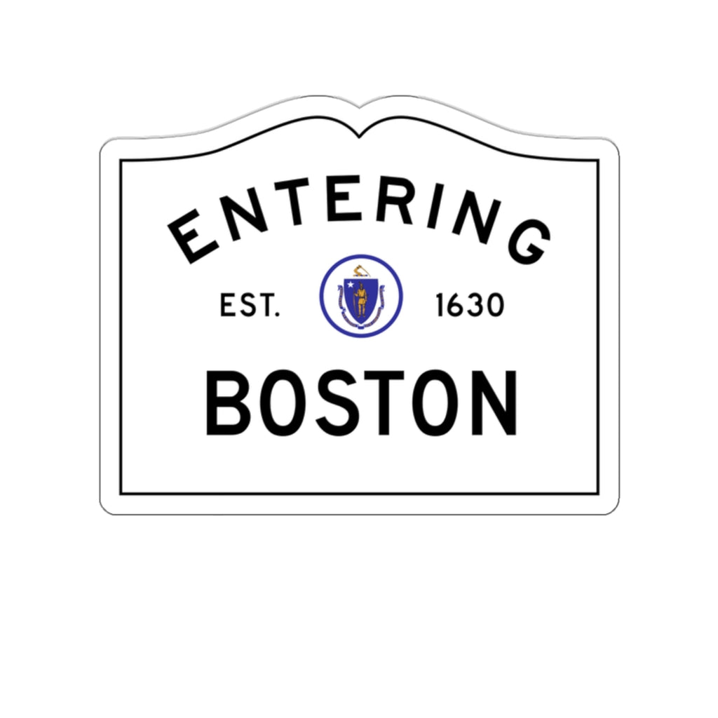 Entering Boston Sticker