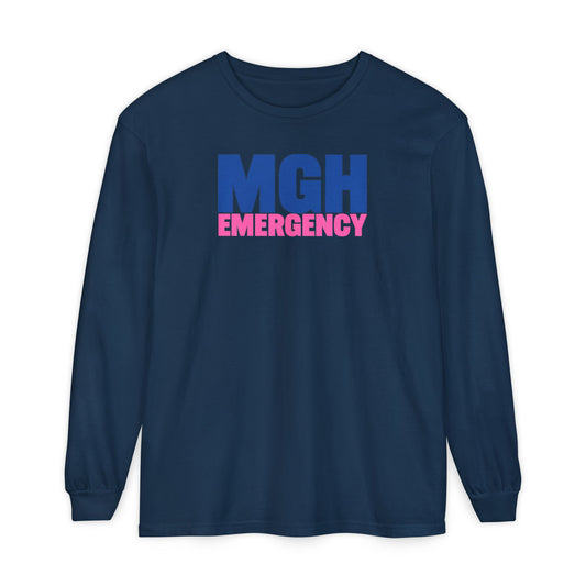 MGH BREAST CANCER AWARENESS CREWNECK LONG SLEEVE TEE