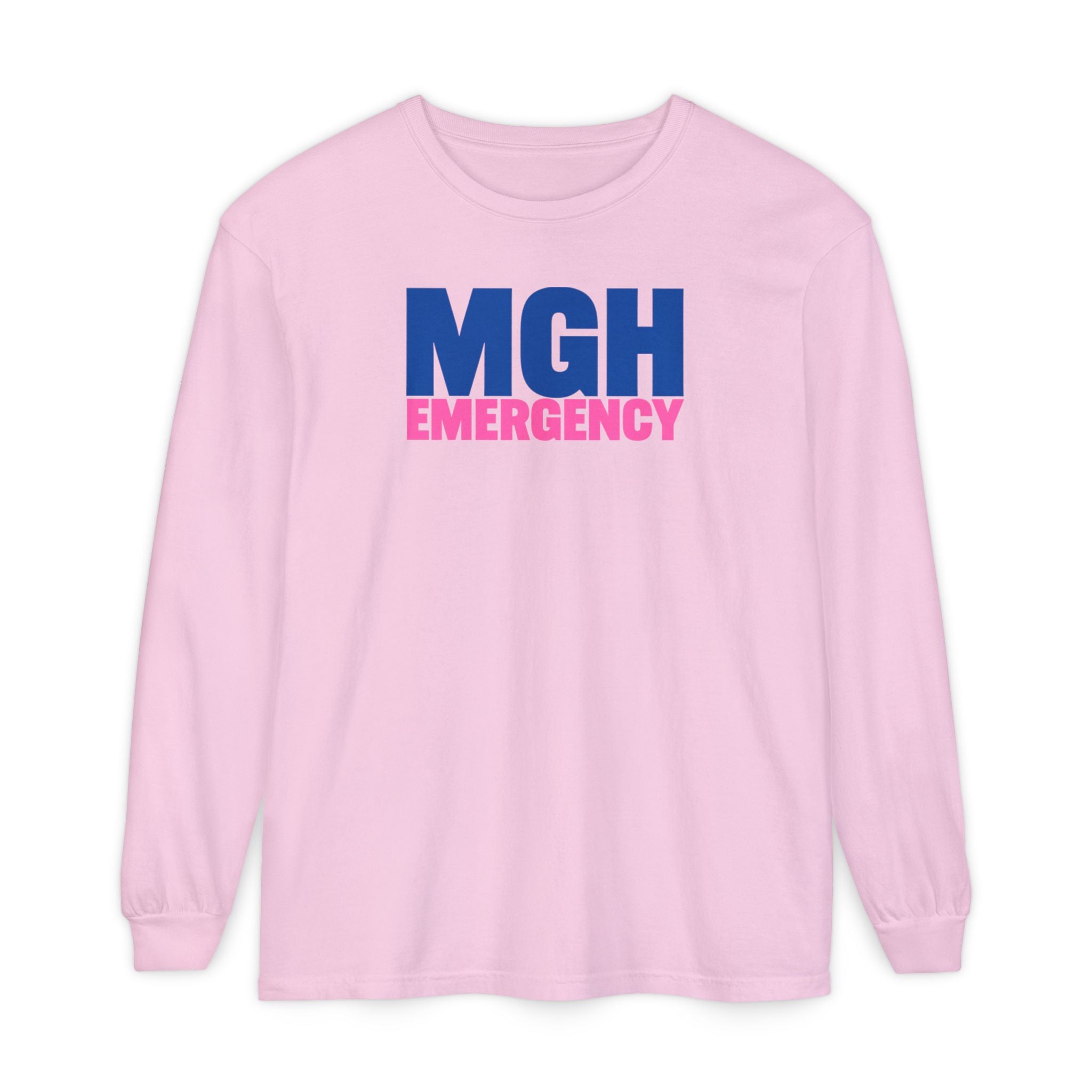 MGH Pink CREWNECK LONG SLEEVE TEE