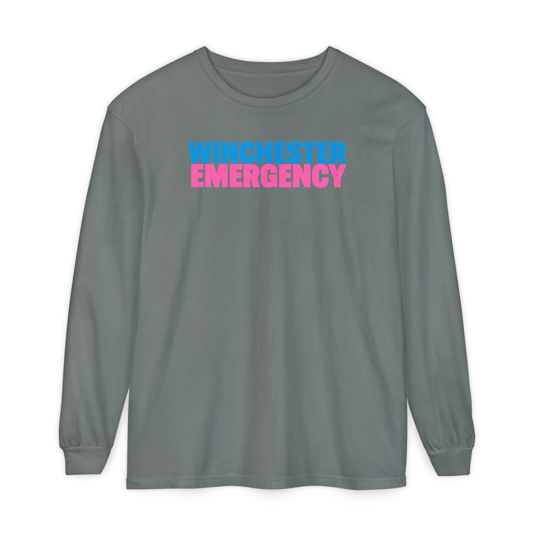 Winchester Emergency Pink Crewneck Long Sleeve T-Shirt