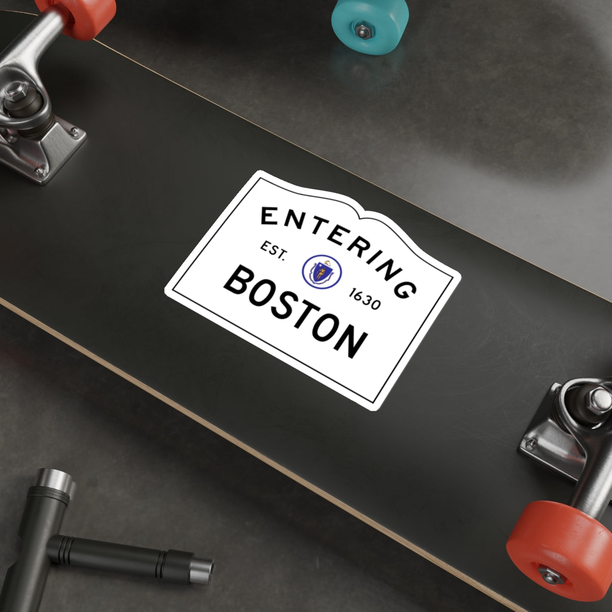 Entering Boston Sticker