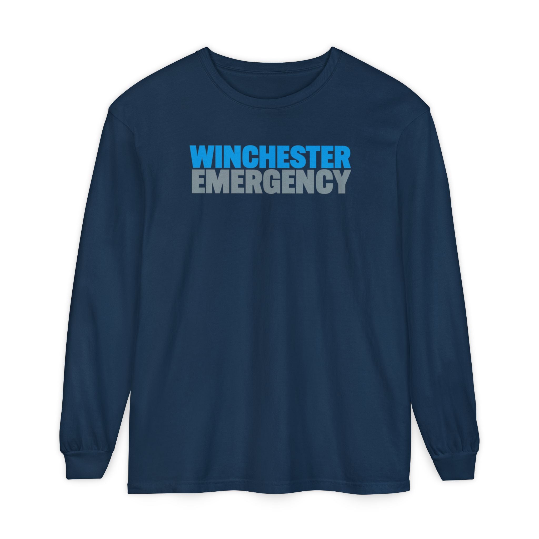 Winchester Emergency Comfort Colors Crewneck Long Sleeve T-Shirt