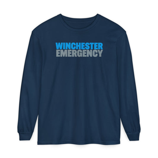 Winchester Emergency Comfort Colors Crewneck Long Sleeve T-Shirt