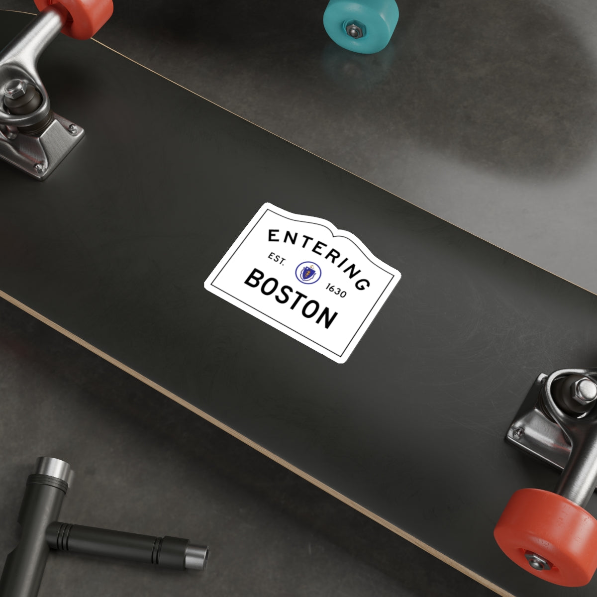 Entering Boston Sticker