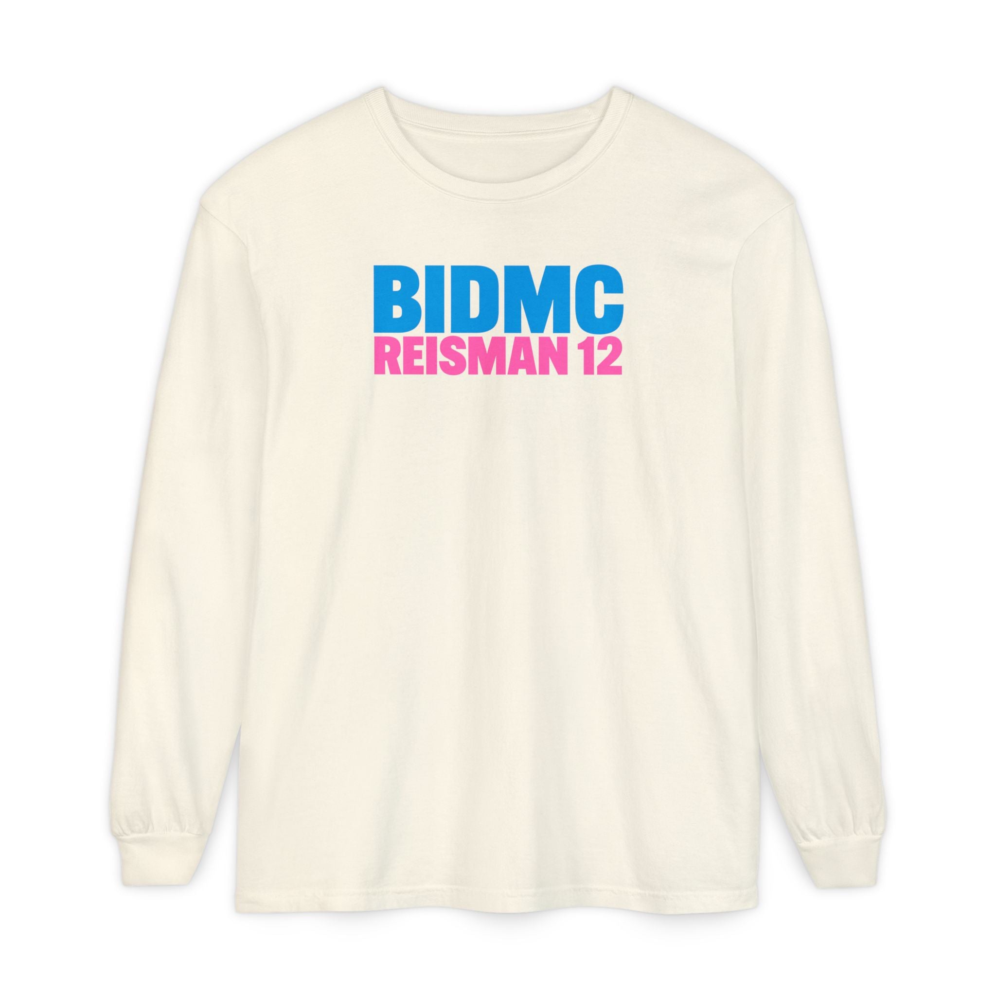 BIDMC REISMAN 12 Pink CREWNECK LONG SLEEVE TEE
