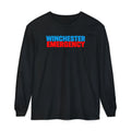 Winchester Emergency (RED) Comfort Colors Crewneck Long Sleeve T-Shirt