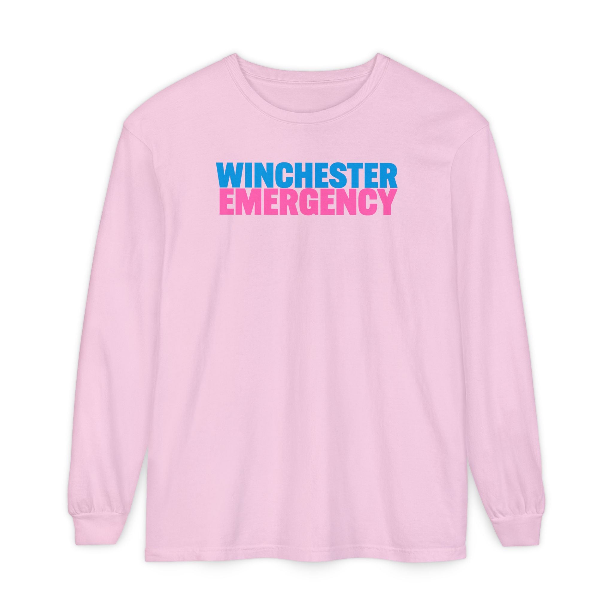 Winchester Emergency Pink Crewneck Long Sleeve T-Shirt