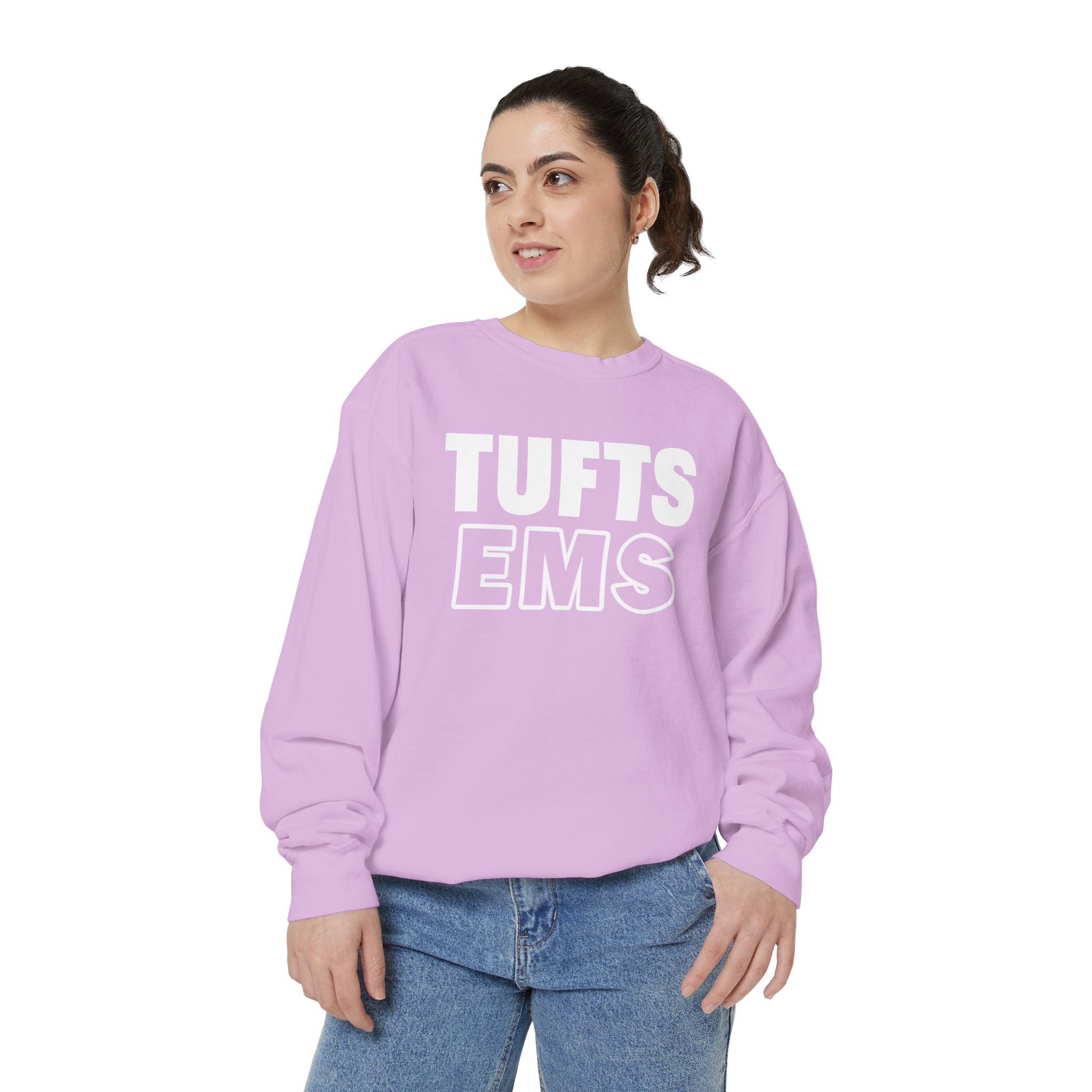 Tufts EMS Pink Comfort Colors Sweatshirt