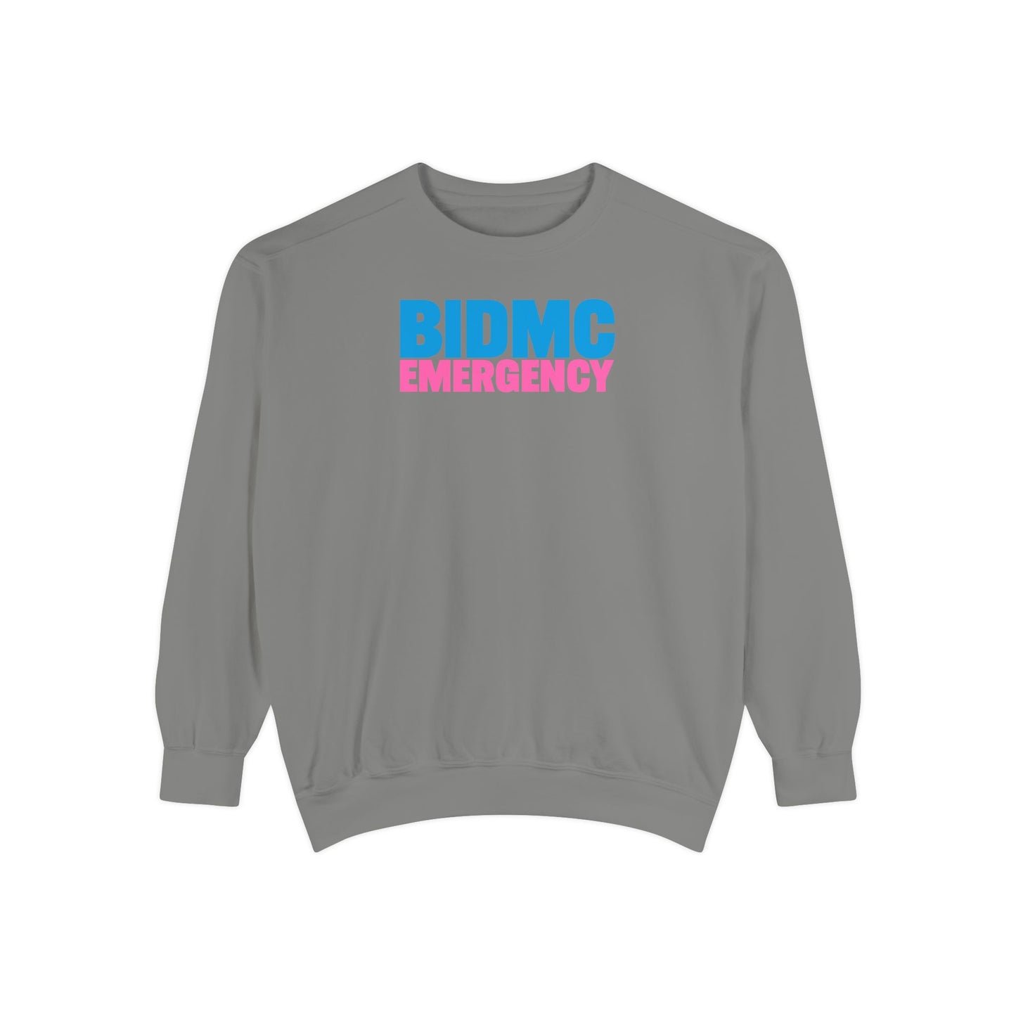 BIDMC Emergency Pink Comfort Colors Crewneck Sweatshirt