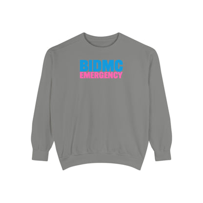 BIDMC Emergency Pink Comfort Colors Crewneck Sweatshirt