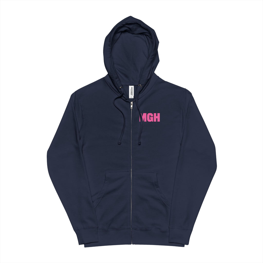 MGH Emergency Pink Fleece Zip-up Hoodie