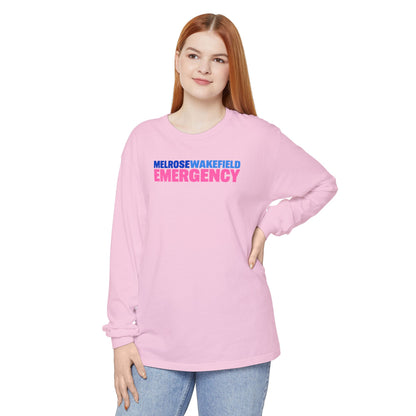 MELROSE WAKEFIELD EMERGENCY Pink CREWNECK LONG SLEEVE TEE