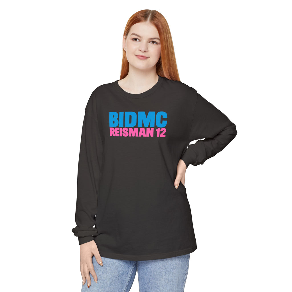 BIDMC REISMAN 12 Pink CREWNECK LONG SLEEVE TEE