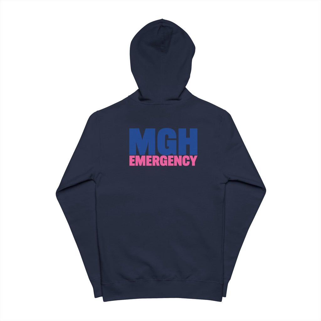 MGH Emergency Pink Fleece Zip-up Hoodie