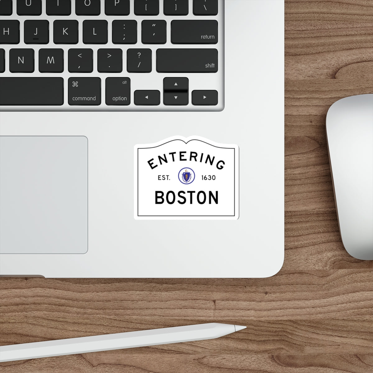 Entering Boston Sticker