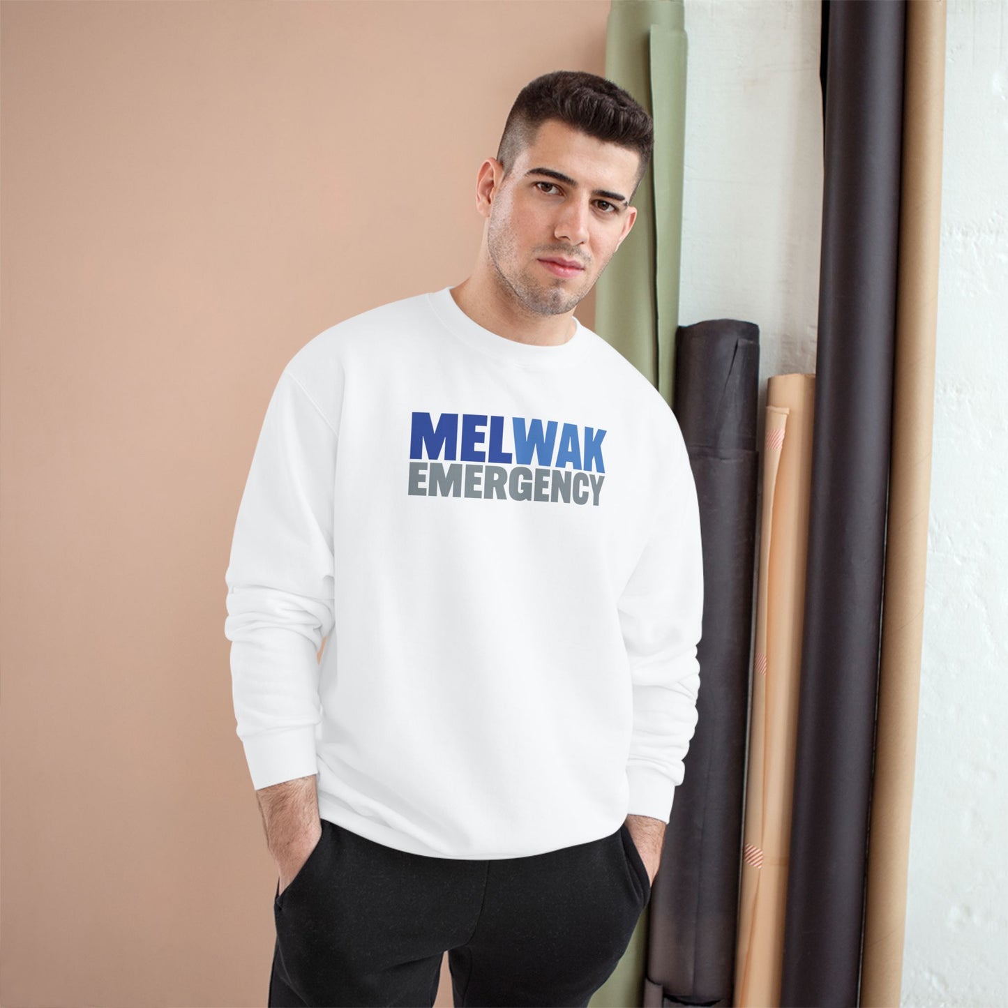 MELWAK Emergency Champion Crewneck Sweatshirt