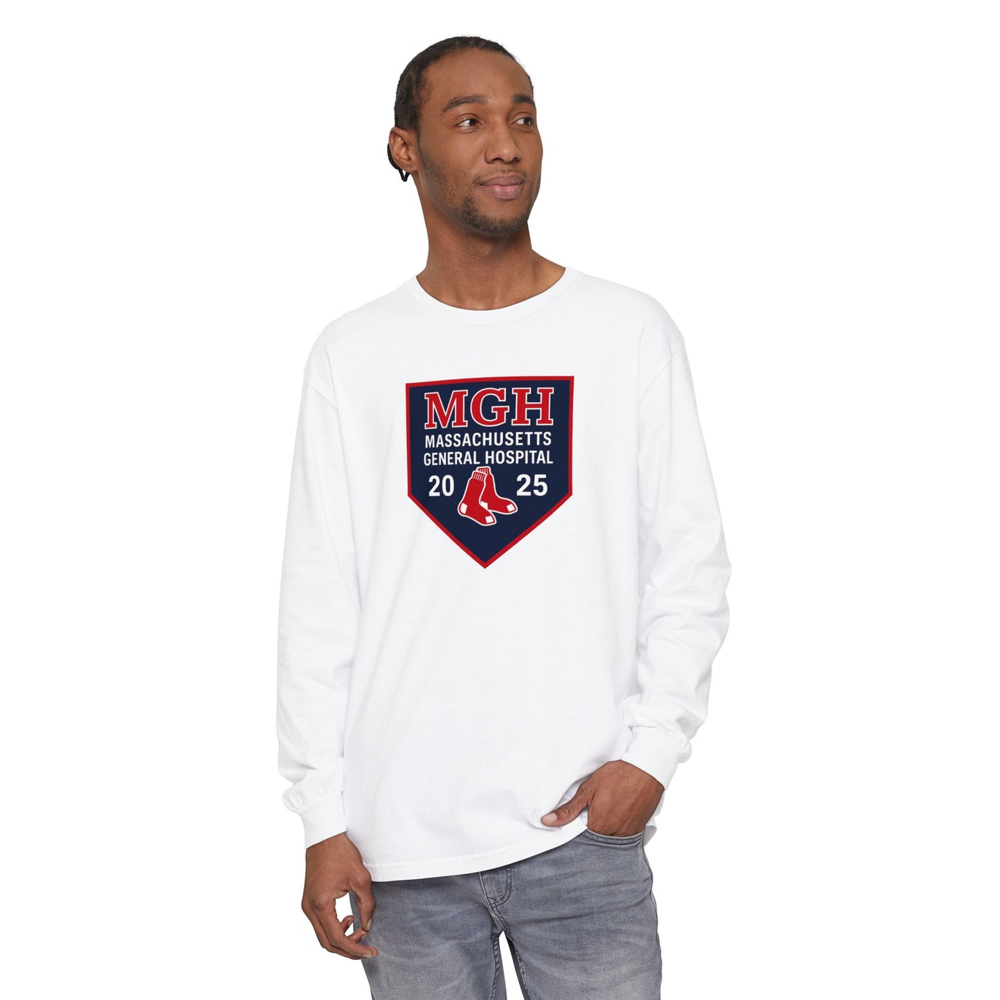 MGH Emergency Department Long Sleeve Tee – 2025 Red Sox Edition