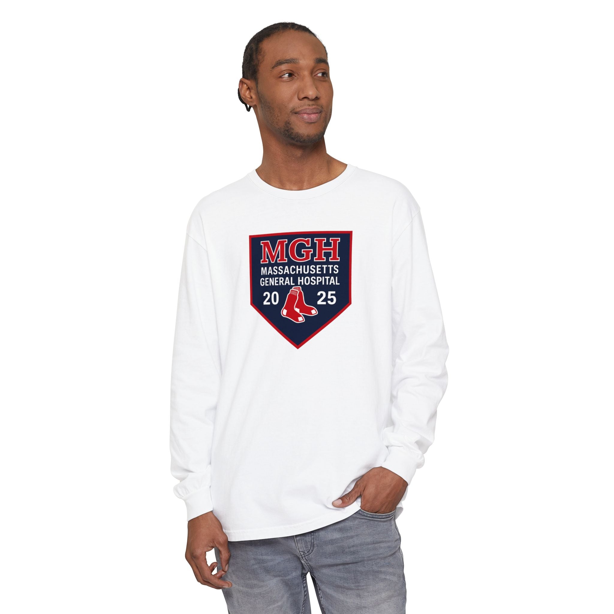 MGH Emergency Department Long Sleeve Tee – 2025 Red Sox Edition