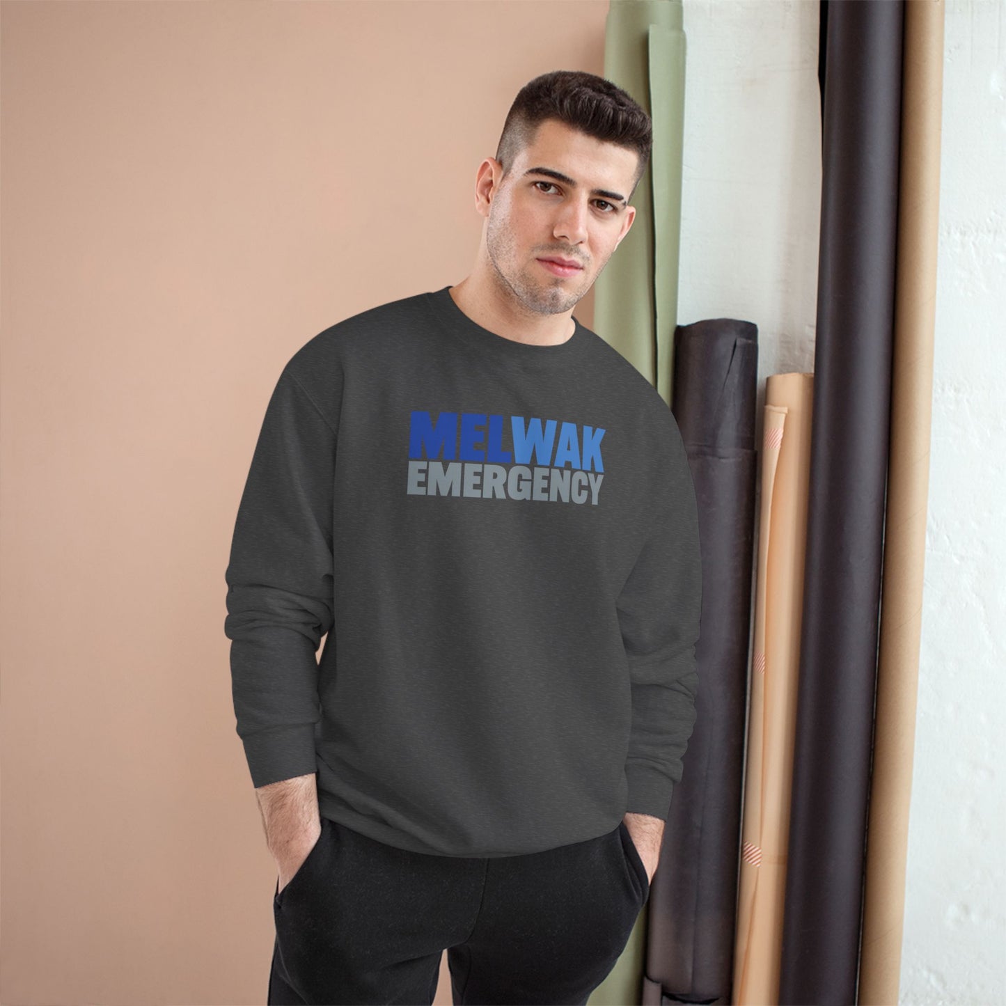 MELWAK Emergency Champion Crewneck Sweatshirt
