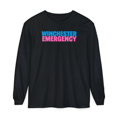 Winchester Emergency Pink Crewneck Long Sleeve T-Shirt
