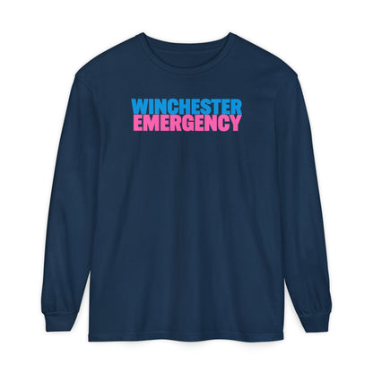 Winchester Emergency Pink Crewneck Long Sleeve T-Shirt