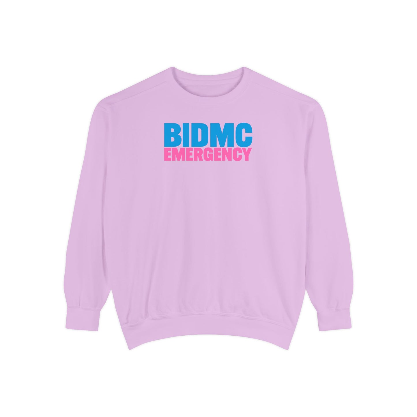 BIDMC Emergency Pink Comfort Colors Crewneck Sweatshirt