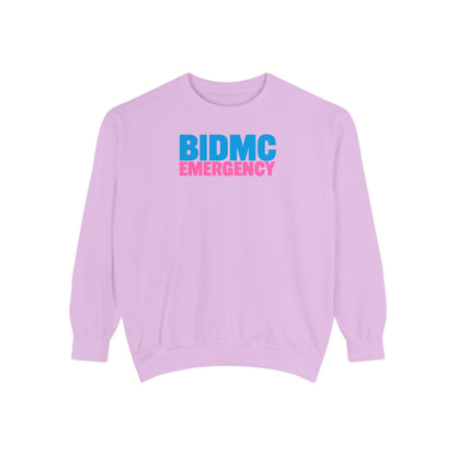 BIDMC Emergency Pink Comfort Colors Crewneck Sweatshirt