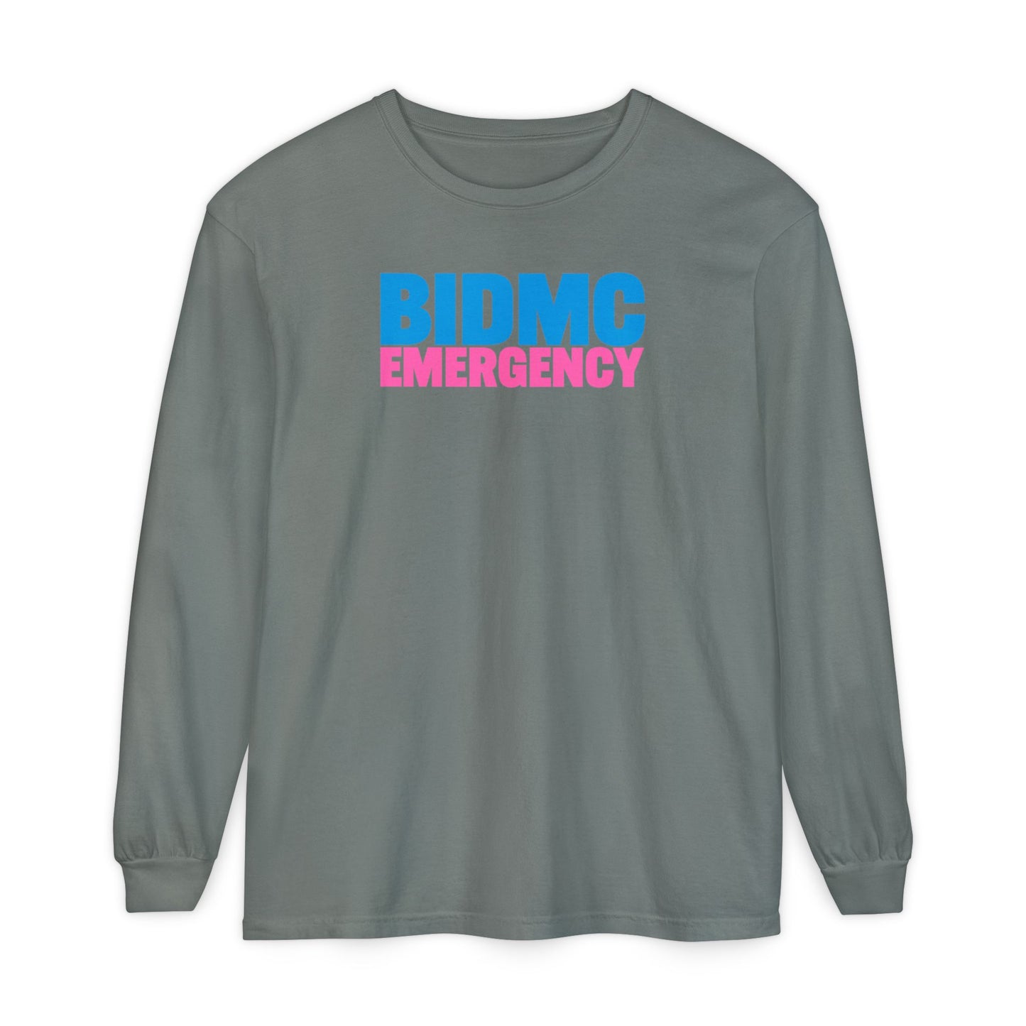 BIDMC EMERGENCY BREAST CANCER AWARENESS CREWNECK LONG SLEEVE TEE