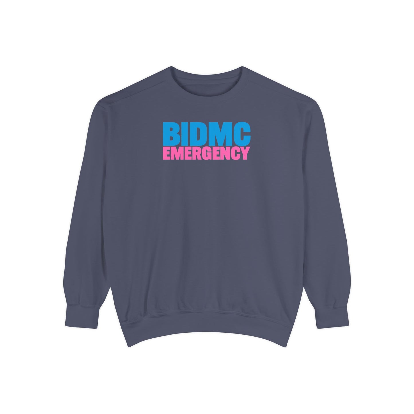 BIDMC Emergency Pink Comfort Colors Crewneck Sweatshirt
