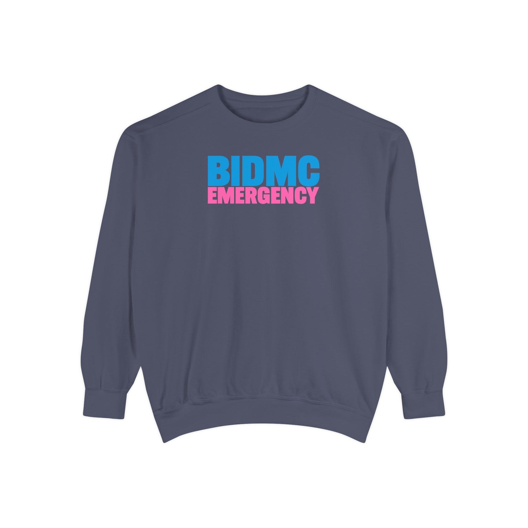 BIDMC Emergency Pink Comfort Colors Crewneck Sweatshirt
