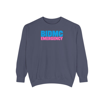 BIDMC Emergency Pink Comfort Colors Crewneck Sweatshirt