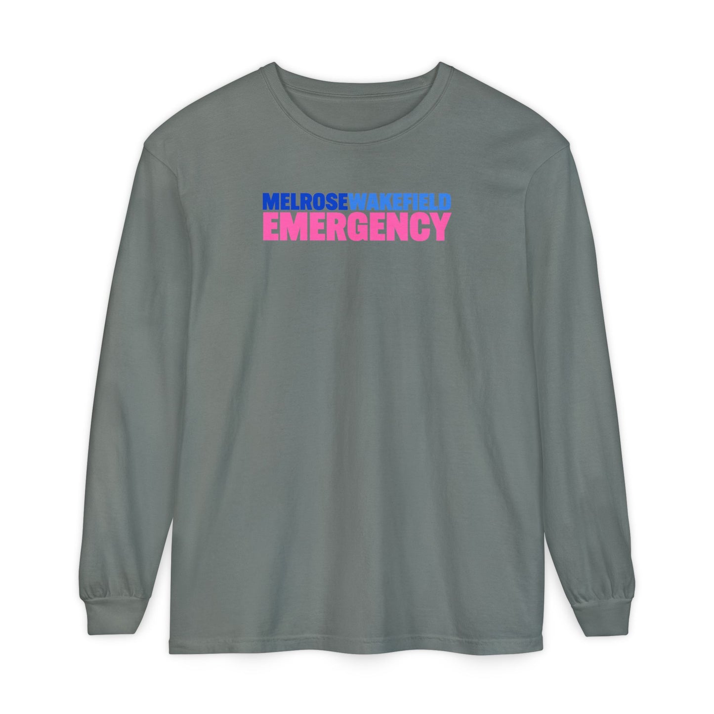 MELROSE WAKEFIELD EMERGENCY Pink CREWNECK LONG SLEEVE TEE