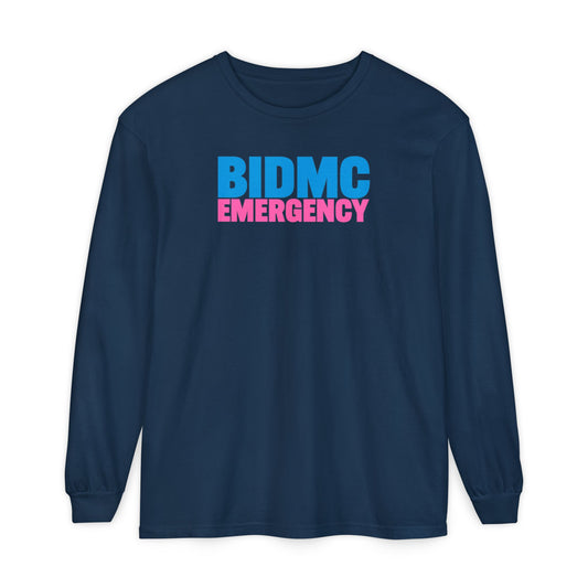 BIDMC EMERGENCY BREAST CANCER AWARENESS CREWNECK LONG SLEEVE TEE