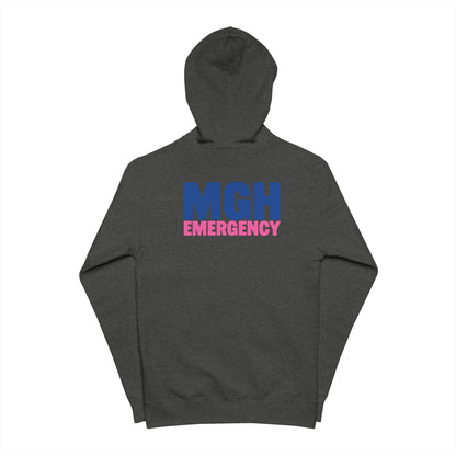 MGH Emergency Pink Fleece Zip-up Hoodie
