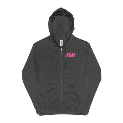 MGH Emergency Pink Fleece Zip-up Hoodie